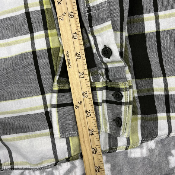 Columbia Shirt Mens XXL Green Plaid Flannel Button Up Long Sleeve Cotton Outdoor - Picture 8 of 10